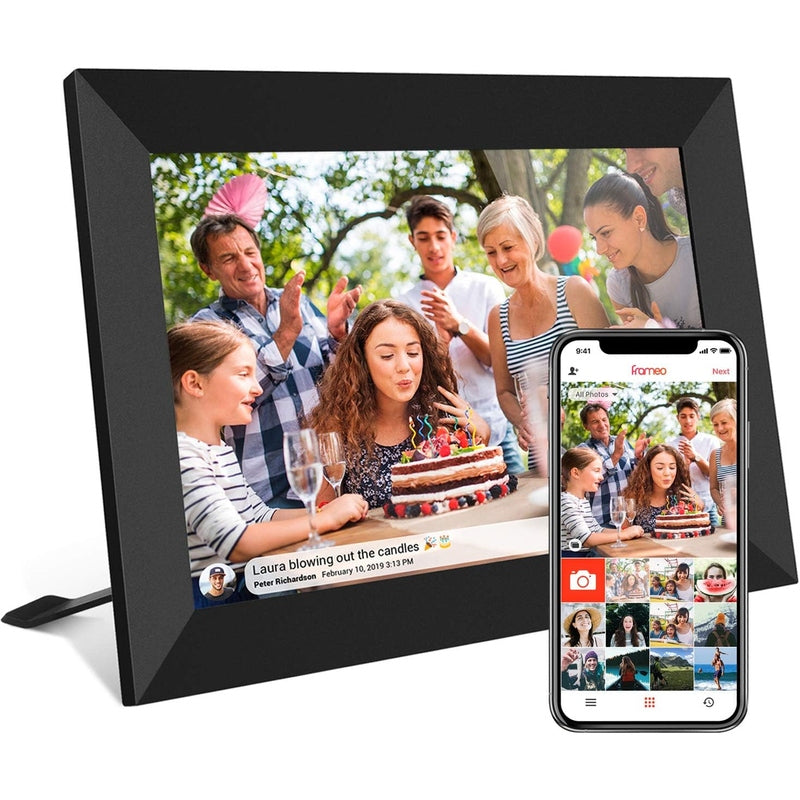 Digital Photo Frame, WiFi, LCD Touch Screen, Auto-Rotate, Built in Memory