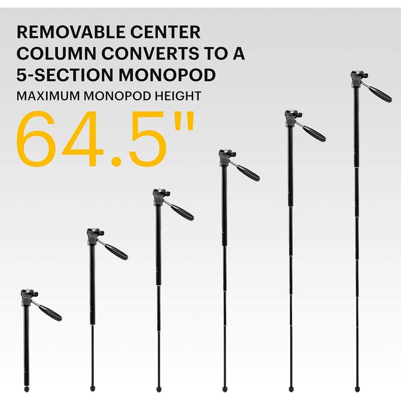 Kodak PhotoGear 62" Lightweight Tripod with Monopod