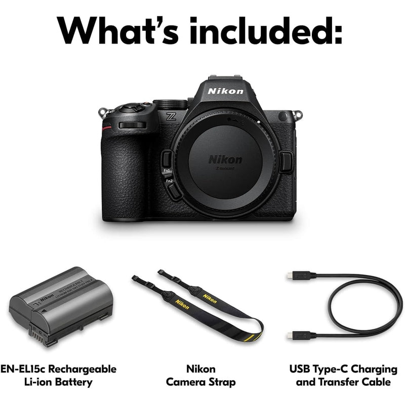 Nikon Z5 II Full Frame Mirrorless Camera Body or Lens Bundle
