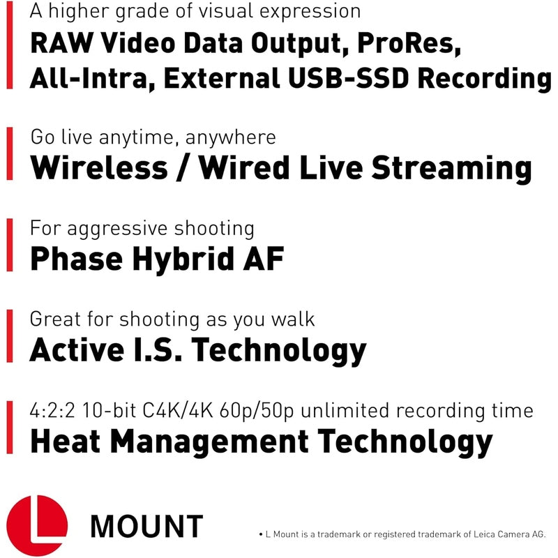 Panasonic Lumix S5 IIX Mirrorless Camera
