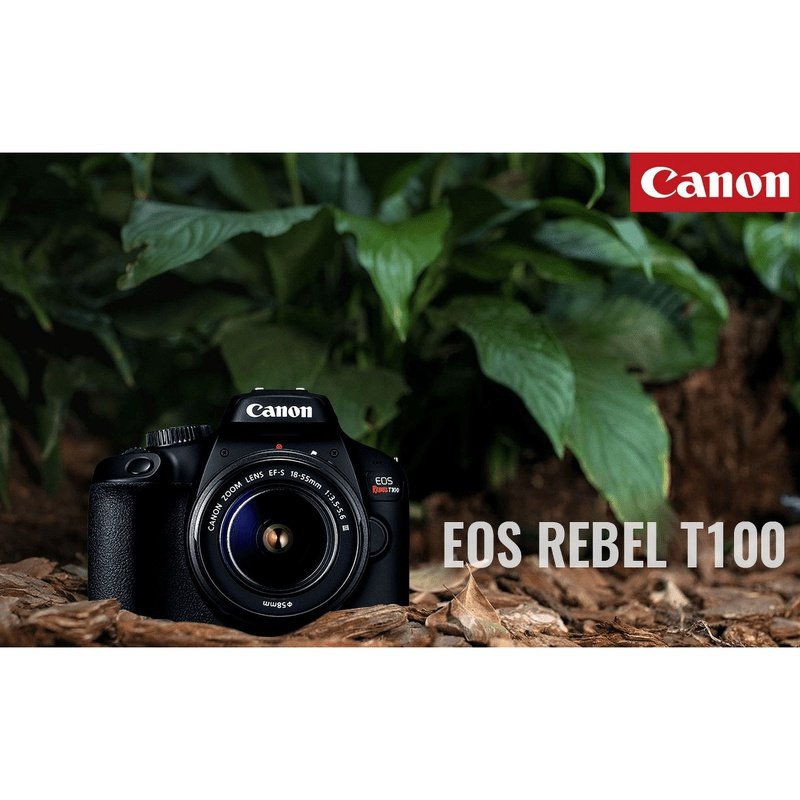 Canon EOS Rebel 4000D DSLR Camera w/ EF-S 18-55mm Accessory Bundle Int Model
