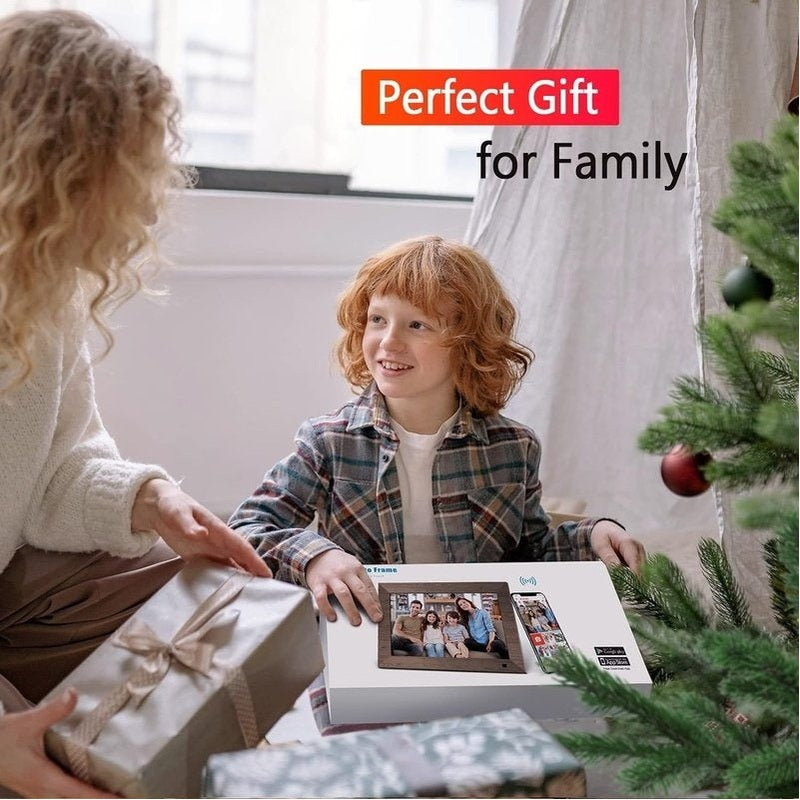 Digital Photo Frame 10.1" WiFi Touch Screen w/16GB Storage, Wall Mountable