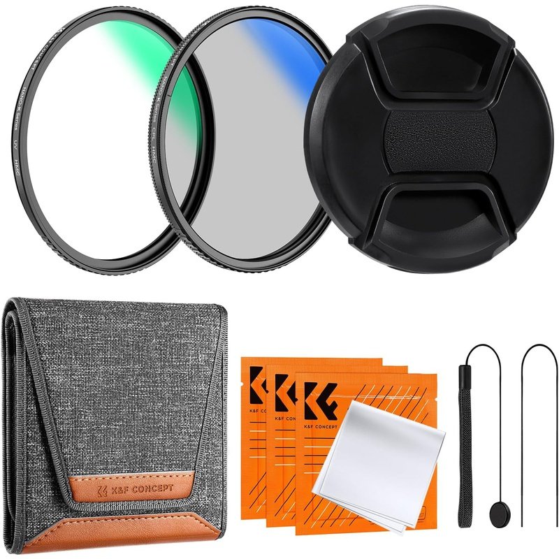 K&F Concept MCUV Polarizer and ND Filter Kit, plus Pouch K-Series