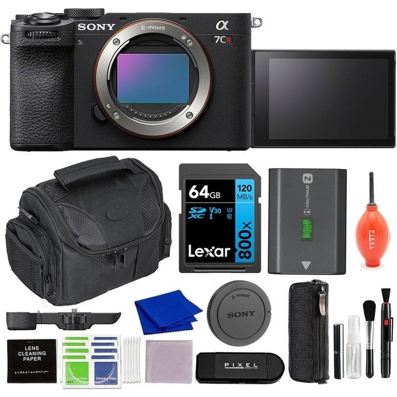 Sony Alpha 7CR Full-Frame Hybrid Camera (Black) with Accessory Bundle