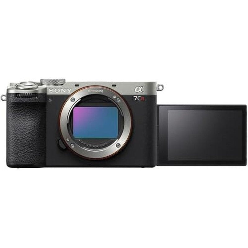 Sony Alpha 7CR Full-Frame Hybrid Camera (Silver) with Accessory Bundle