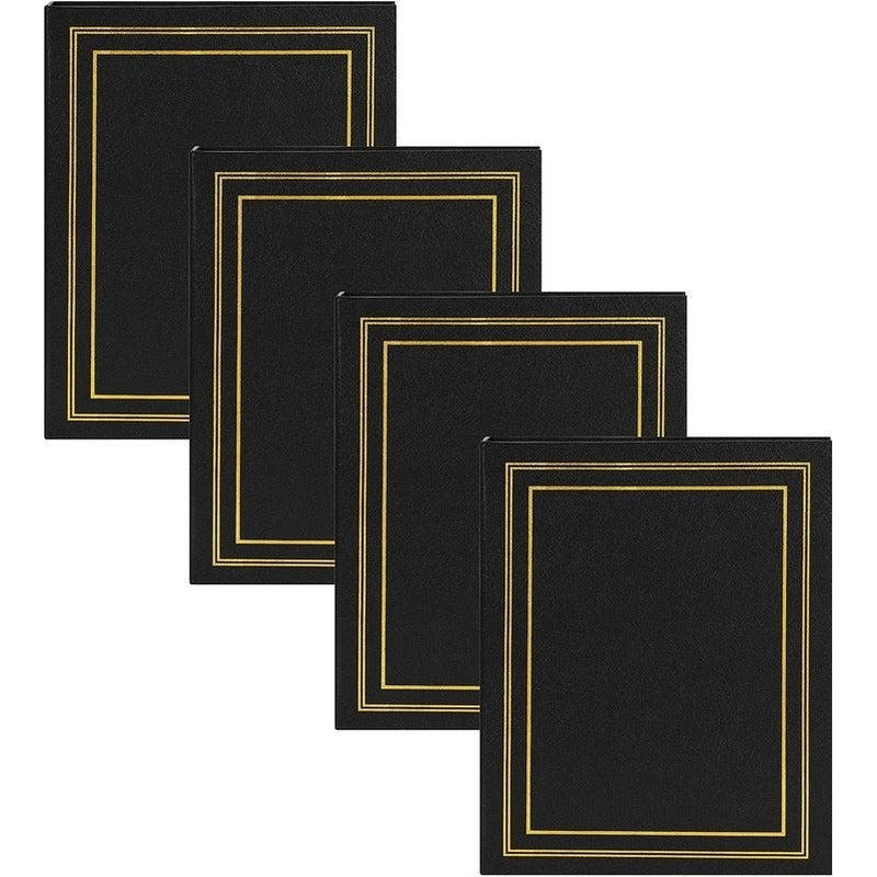 Traditional Photo Albums, Holds 440 4X6 Photos, Set of 4, Black