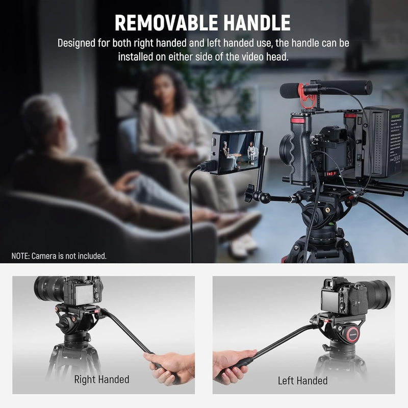 Neewer 74" Pro Video Tripod with Fluid Head, TP74