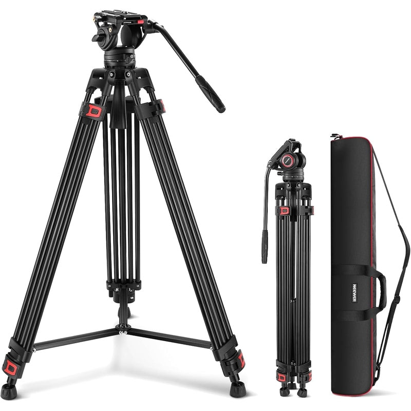 Neewer 74" Pro Video Tripod with Fluid Head, TP74