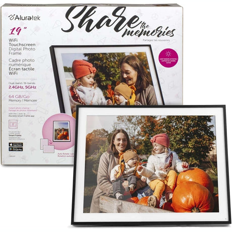 Aluratek 19" Wifi Touchscreen Digital Photo Frame