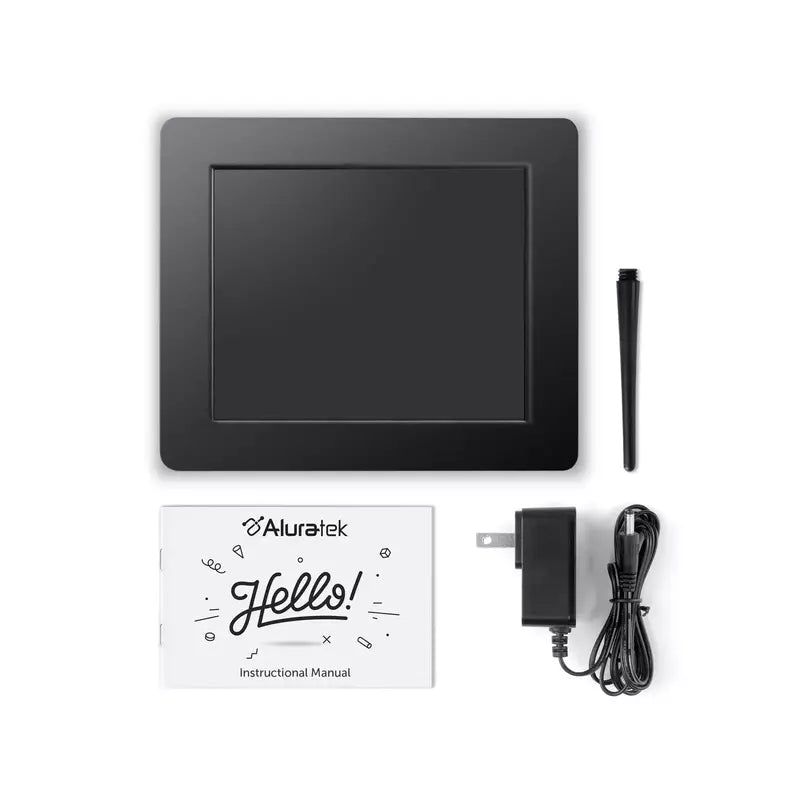 Aluratek 8 Inch Digital Photo Frame with Automatic Slideshow