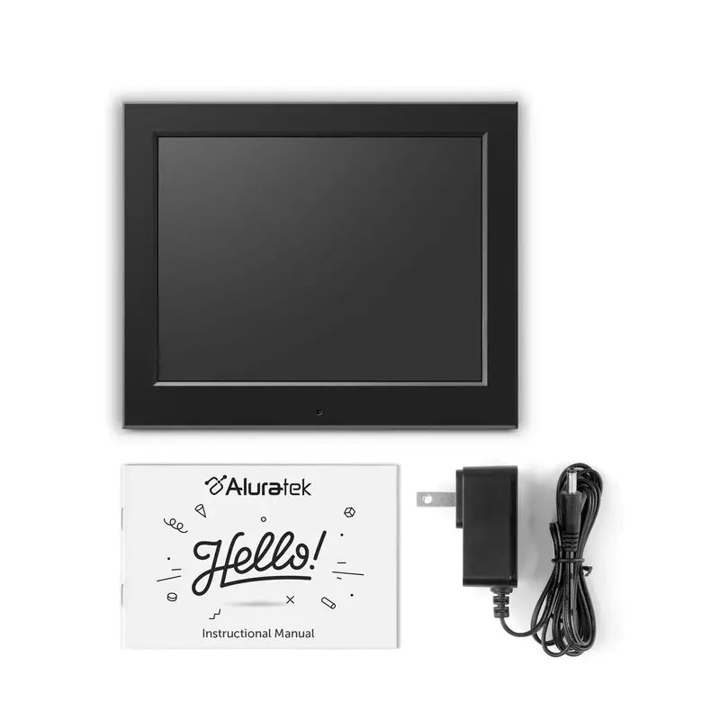 Aluratek 8 Inch Slim Digital Photo Frame with Automatic Slideshow