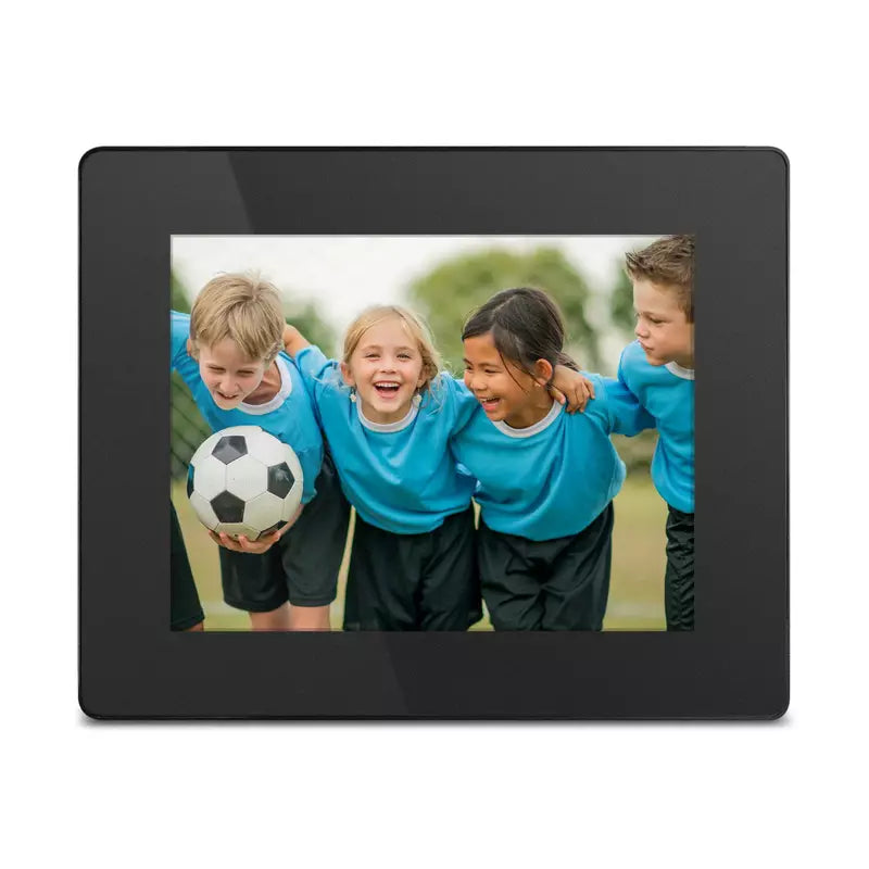 Aluratek 8 Inch WiFi Digital Photo Frame w/Touchscreen LCD Display, 16GB Built-in Memory, Black