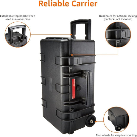 Camera Storage Hardcase, Various Sizes, Black