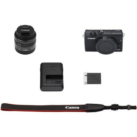 Canon EOS M200 Mirrorless Camera with 15-45mm Lens, Black