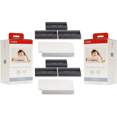 Canon KP-108IN Color Ink and Paper Set, 2 Pack