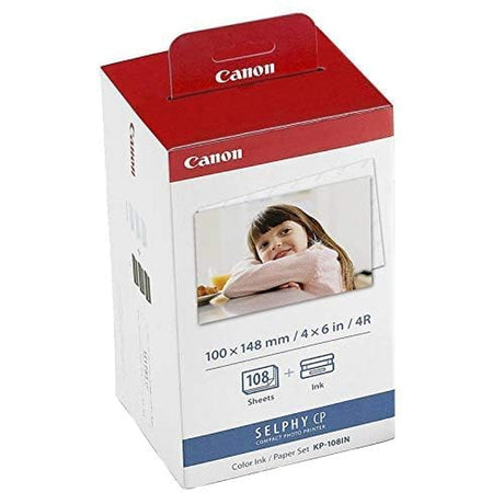 Canon KP-108IN Color Ink and Paper Set, 3 Pack