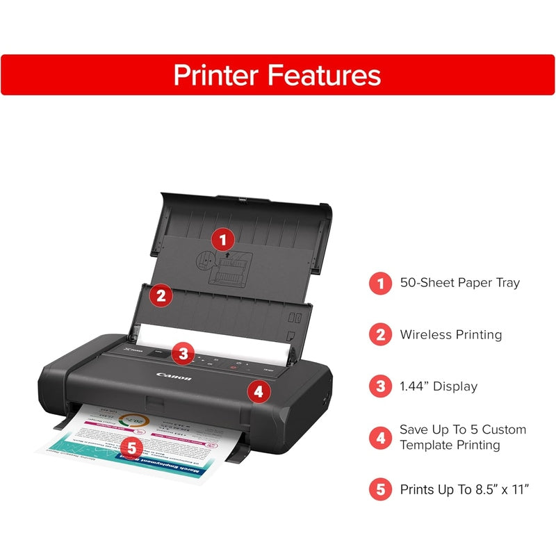 Canon PIXMA TR160 Wireless Portable Printer