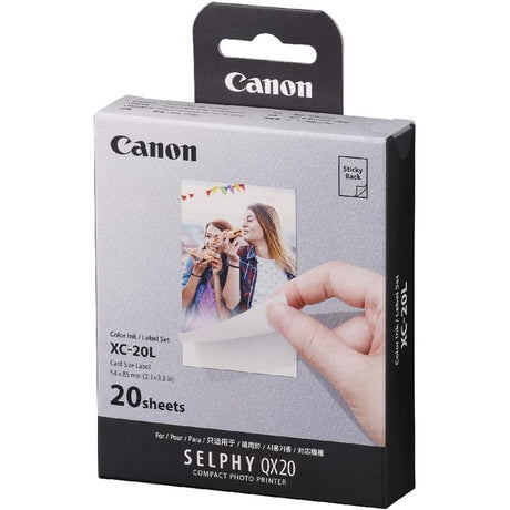 Canon SELPHY Square Printer Color Ink/Label Set XS-20L or XC-20/60L