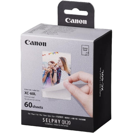 Canon SELPHY Square Printer Color Ink/Label Set XS-20L or XC-20/60L