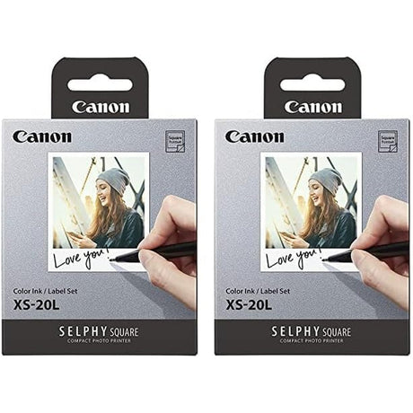 Canon XS-20L SELPHY Square Printer Color Ink/Label Set, 2 Pack