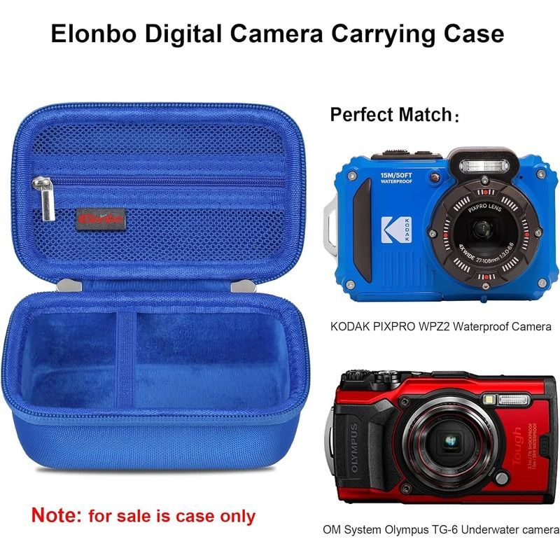 Carrying Case for Kodak PIXPRO WPZ2 Or OM System TG-6 Cameras