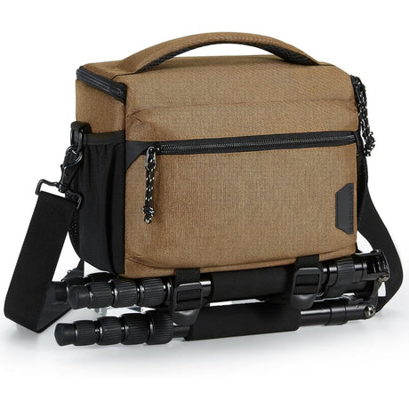 Compact Camera Shoulder Bag w/Tripod Holder