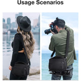 Compact Camera Shoulder Bag w/Tripod Holder