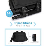 Compact Camera Shoulder Bag w/Tripod Holder