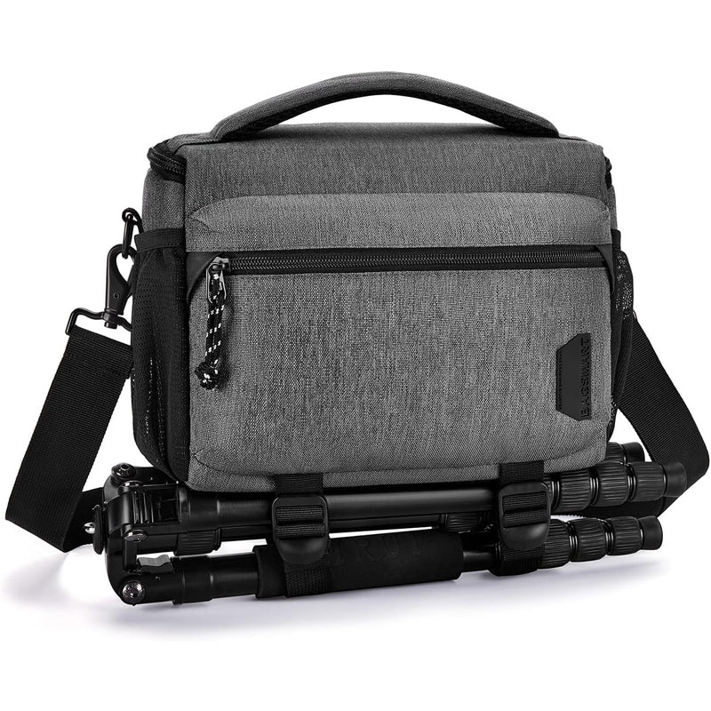 Compact Camera Shoulder Bag w/Tripod Holder