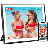 Digital Photo Frame, WiFi, LCD Touch Screen, Auto-Rotate, Built in 16GB Memory