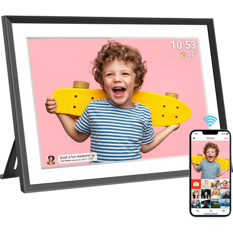 Digital Photo Frame, WiFi, LCD Touch Screen, Auto-Rotate, Built in 16GB Memory