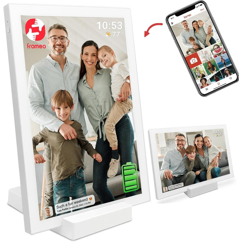 Digital Photo Frame, WiFi, LCD Touch Screen, Auto-Rotate, Built in 16GB Memory