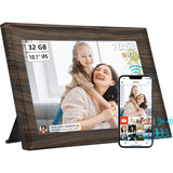 Digital Photo Frame, WiFi, LCD Touch Screen, Auto-Rotate, Built in Memory