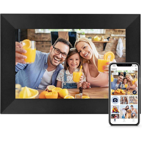 Digital Photo Frame WiFi Touch Screen, w/16GB Storage, Share Photos Remotely