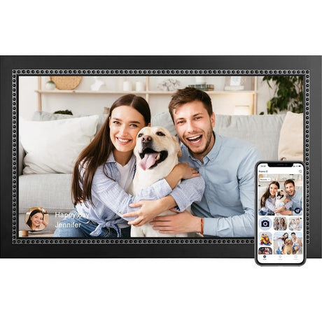 Digital Photo Frame WiFi Touch Screen, w/16GB Storage, Share Photos Remotely