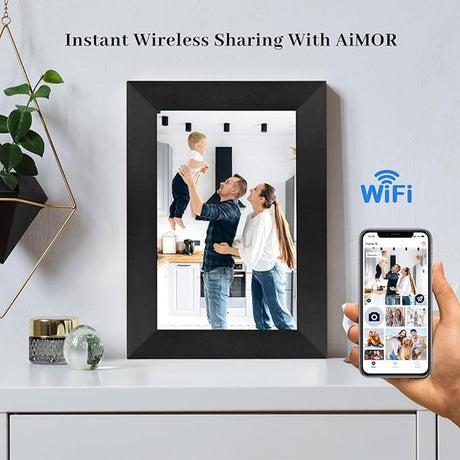 Digital Photo Frame WiFi Touch Screen, w/16GB Storage, Share Photos Remotely