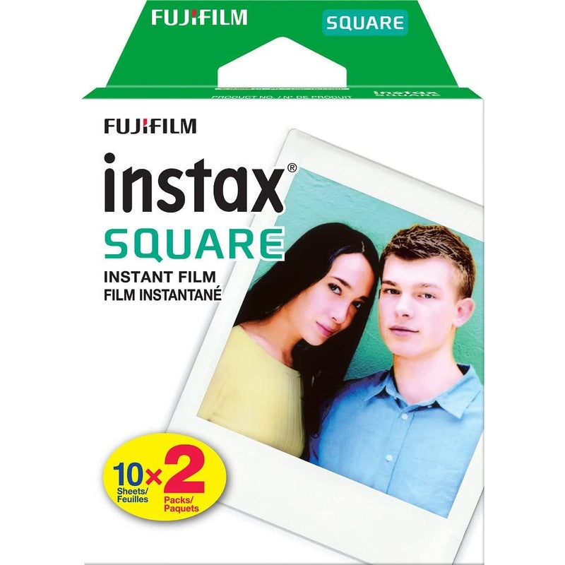 FujiFilm Midnight Green Instax Square Link Smartphone Printer Bundle