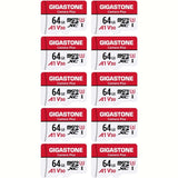 Gigastone Micro SD Cards, SDHC or SDXC W/ Adapter