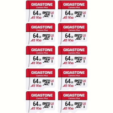 Gigastone Micro SD Cards, SDHC or SDXC W/ Adapter