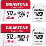 Gigastone Micro SD Cards, SDHC or SDXC W/ Adapter