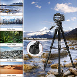 Heavy-Duty Professional DSLR Camera Tripod & Monopod Stand, 74" for Camera Photography