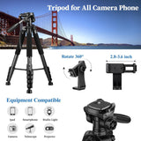 Heavy-Duty Professional DSLR Camera Tripod & Monopod Stand, 74" for Camera Photography