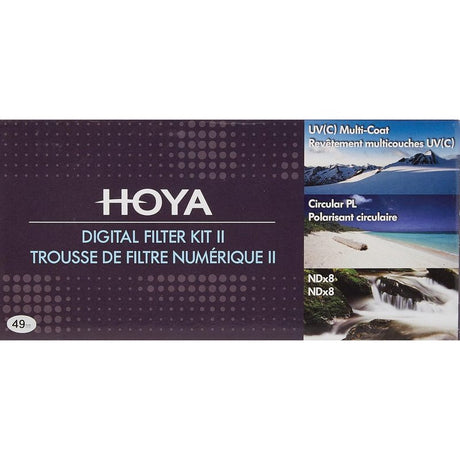 Hoya HMC UV Circular Polarizer ND8 Digital Filter Kit of 3 w/Pouch