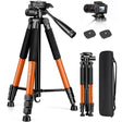 JOILCAN 67" Heavy Duty Camera Tripod Stand with Remote & Travel Bag