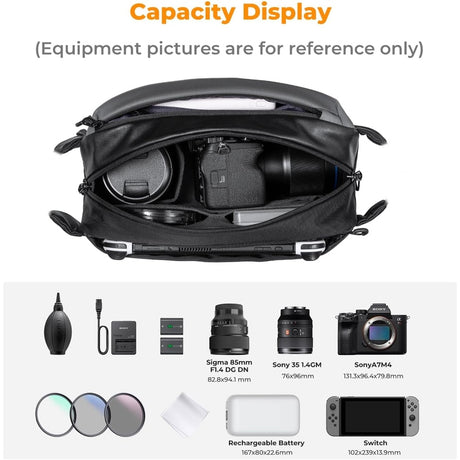 K&F Concept Multi-Functional Camera Sling Bag or Accessory Organizer