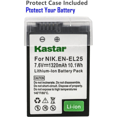 Kastar Nikon EN-EL25, EN-EL25a Battery Replacement