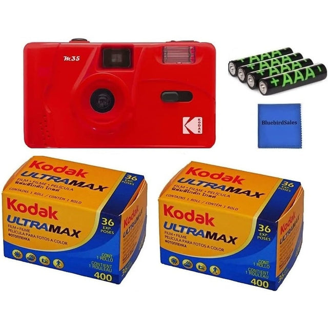 Kodak M35 Film Camera Starter Bundle, Red