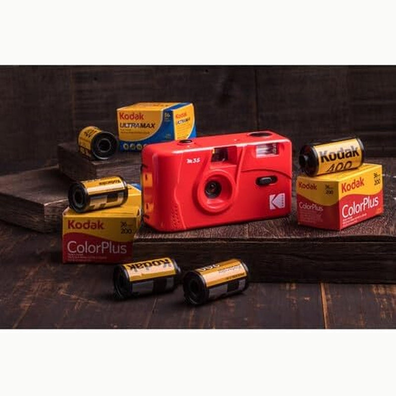 Kodak M35 Film Camera Starter Bundle, Red