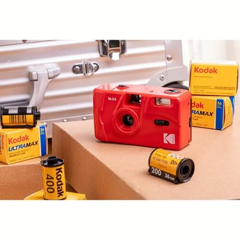 Kodak M35 Film Camera Starter Bundle, Red