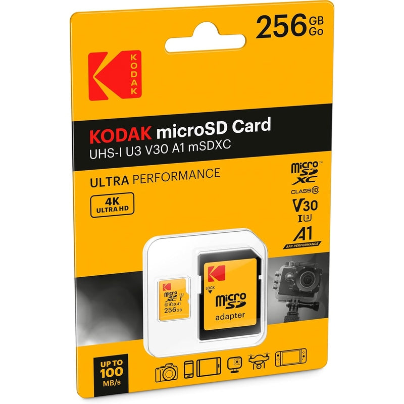 Kodak Micro SDXC Card UHS-I U3 V30 With Adapter